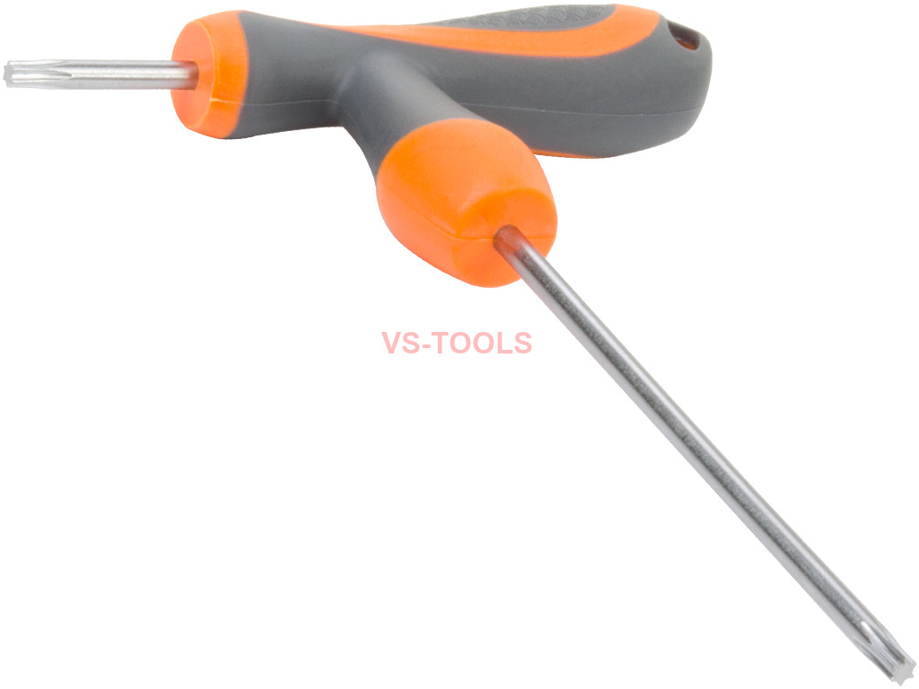 T10 THandle Torx Torque 6 Point Star Key CRV TPR Screwdriver